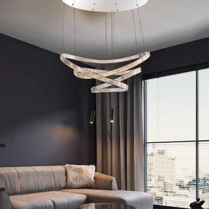 K-Light K-LED-89316 230v 80W LED Carousel Crystal Chandelier | Buy