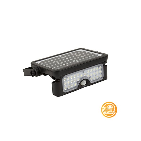 Eurolux O590 - Solar LED Flood Light Black