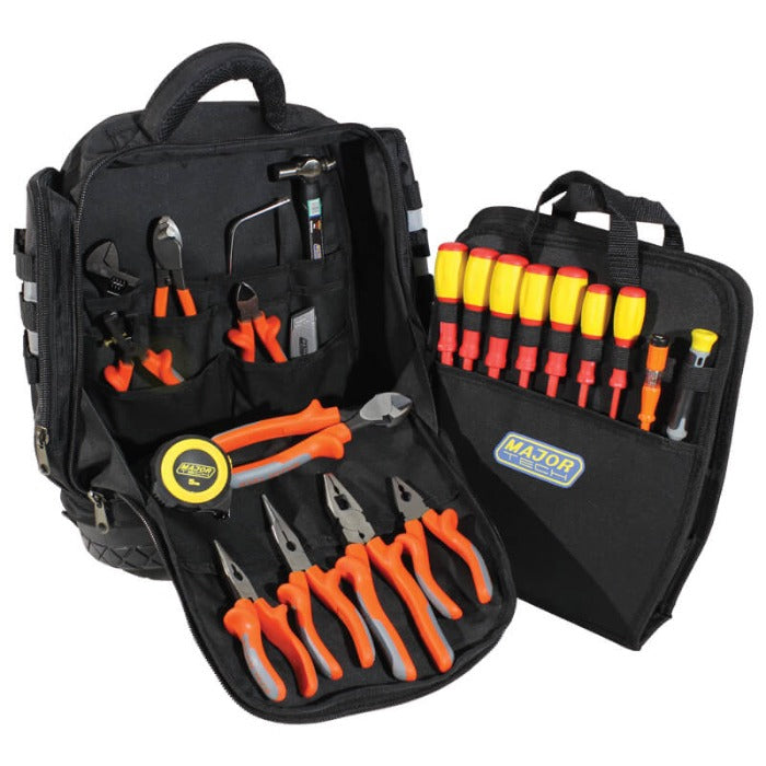 Major-Tech TBP5-9 Tool Backpack Electrical Kit