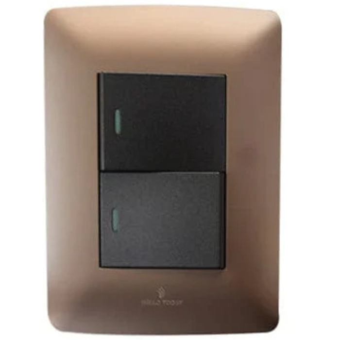 Hello Today 2 Lever Light Switch 2x4 S1-102/1 | Wynberg Lights