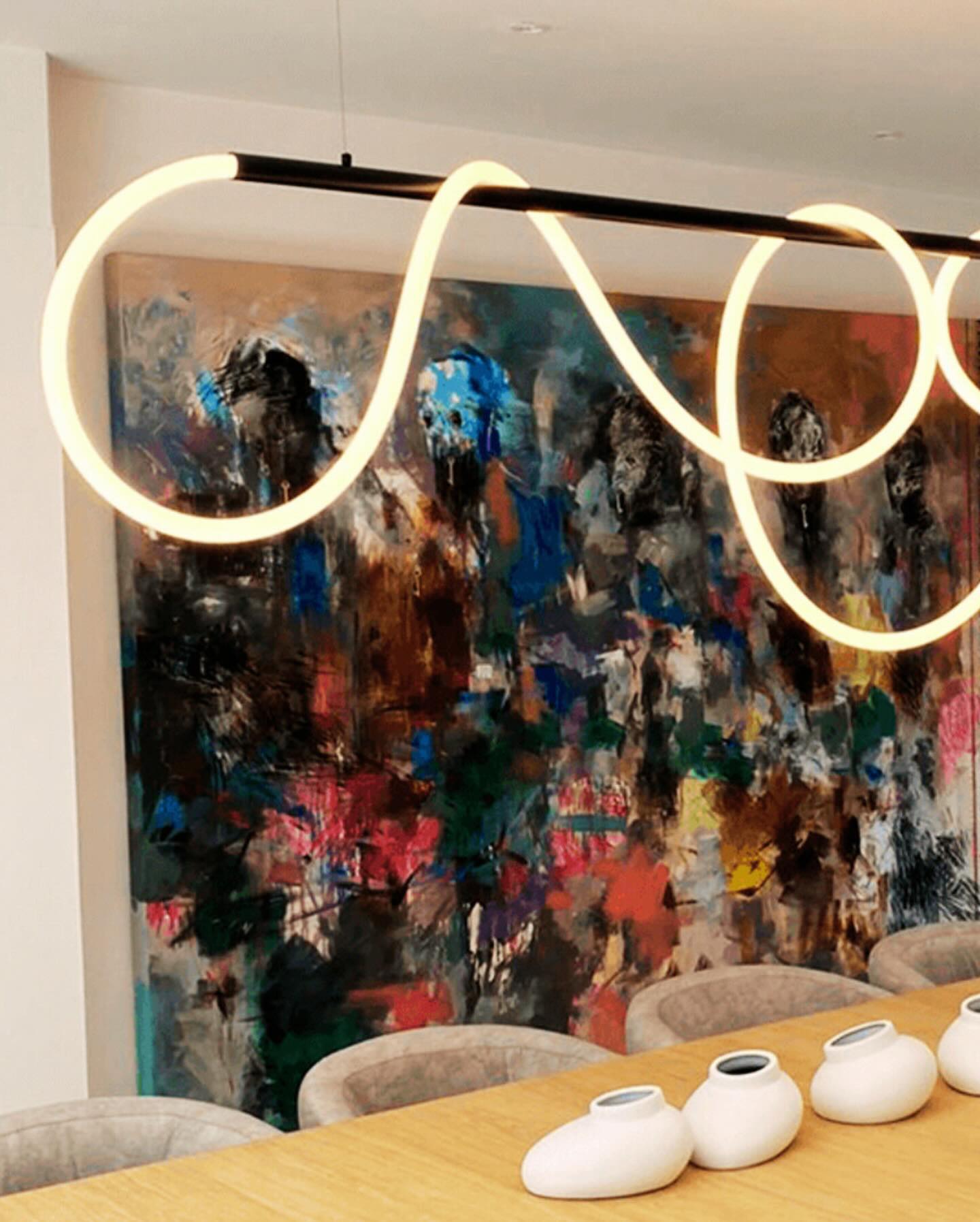 Dark Lighting Doodle Pendant Light