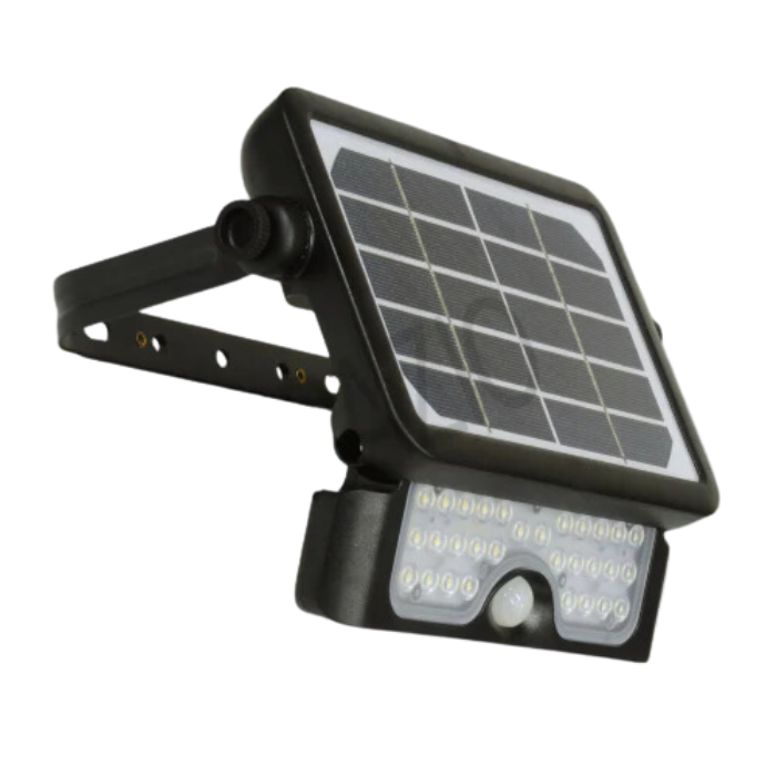 Spazio Sunflood Solar LED Wall Fitting 10W 1300lm 4000K IP65 Coastal ...