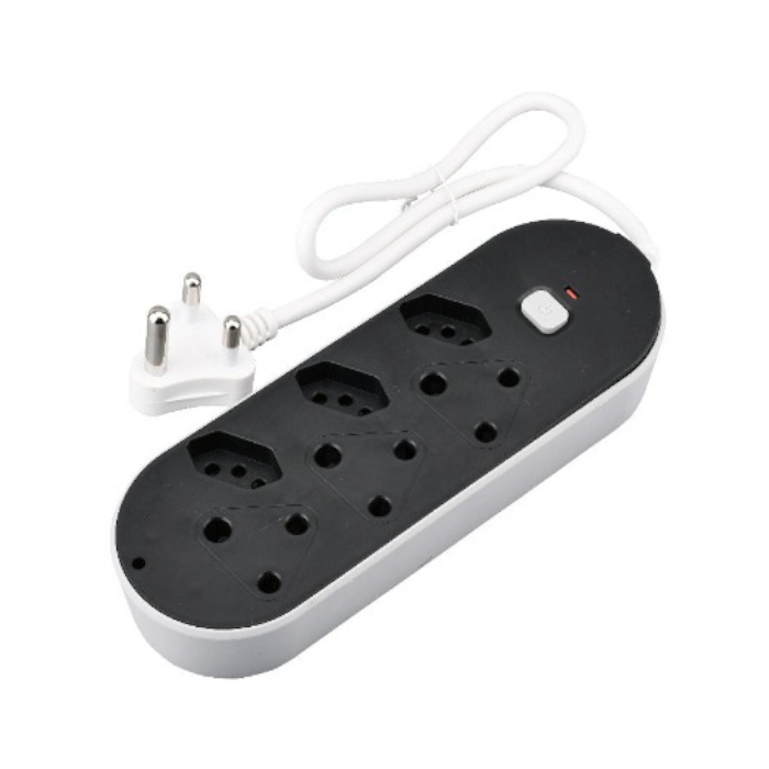 Multiplug CHINT TT-F02-09U 16A Switched 9-Way Multiplug Black with USB SA Euro ...