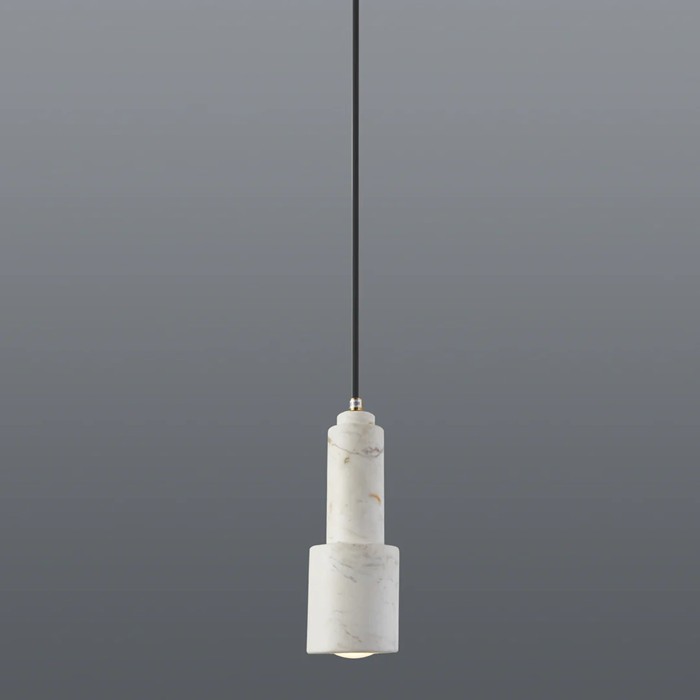 Spazio Kings Interior Pendant Fitting with Metal and Marble Body