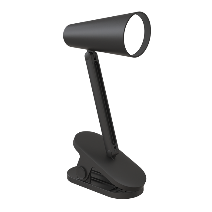 Bright Star CL009 BLACK Mini LED Clip On - Rechargeable Table Lamp