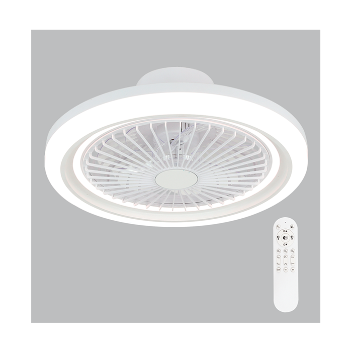 Bright Star FCF019 WHITE LED Ceiling Fan with Remote Control
