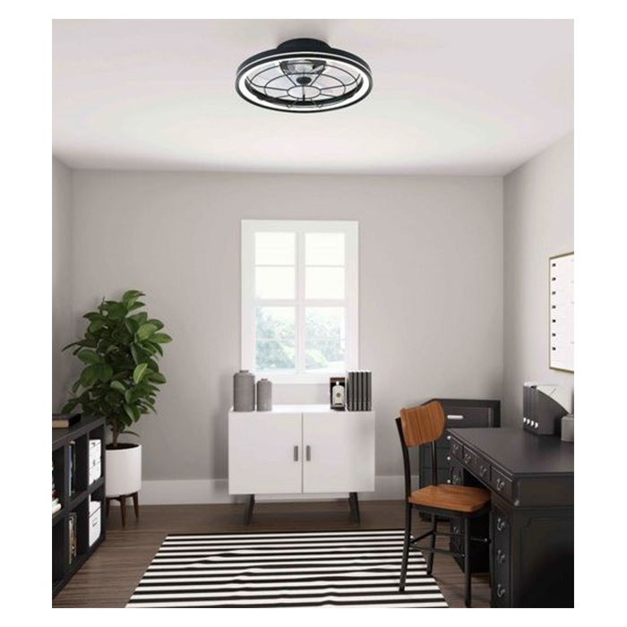 Bright Star FCF020 BLACK LED Ceiling Fan with Remote Control