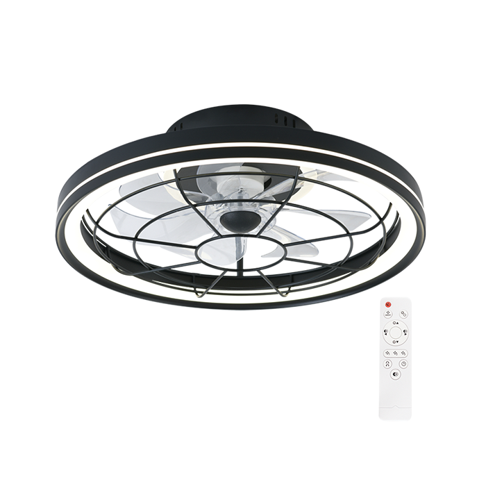 Bright Star FCF020 BLACK LED Ceiling Fan with Remote Control