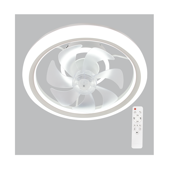 Bright Star FCF021 WHITE LED Ceiling Fan with Remote Control