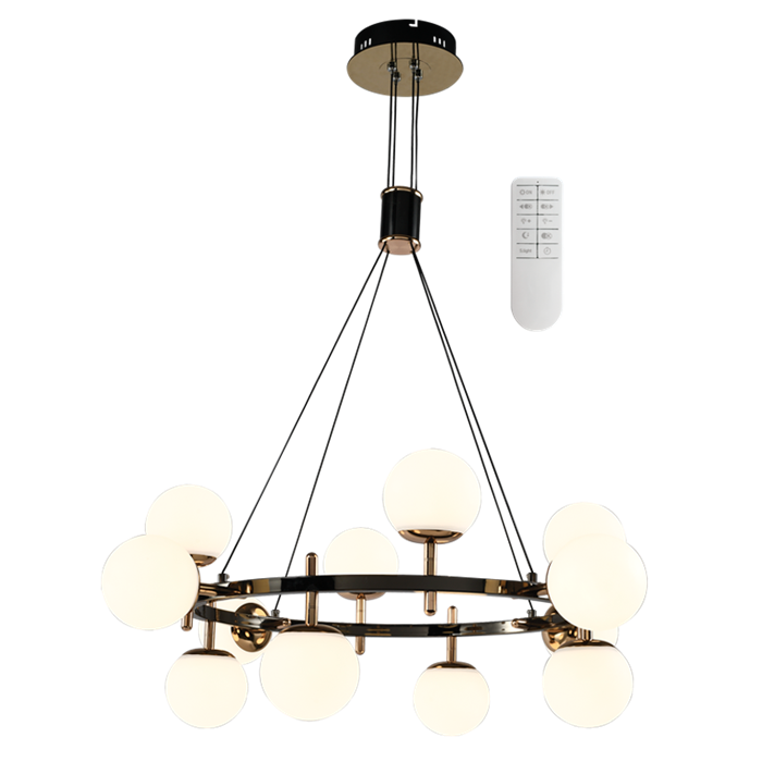 Brightstar Metal and Plastic Chandelier with 2.4G Drive Remote Control