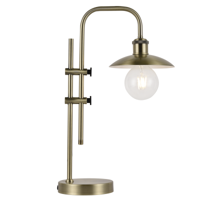 Brightstar TL673 ANTIQUE Brass Metal Table Lamp