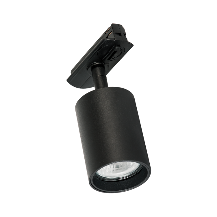 Brightstar S100/1 Die-Cast Aluminium GU10 Track Spotlight Black White ...