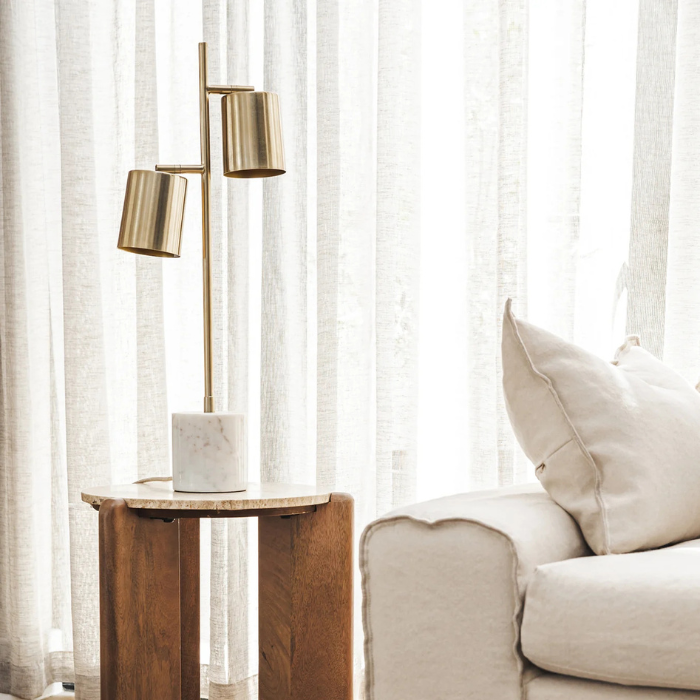 Devotion Bedside Lamp in Pure/Tarnished | Buy Online | Wynberg