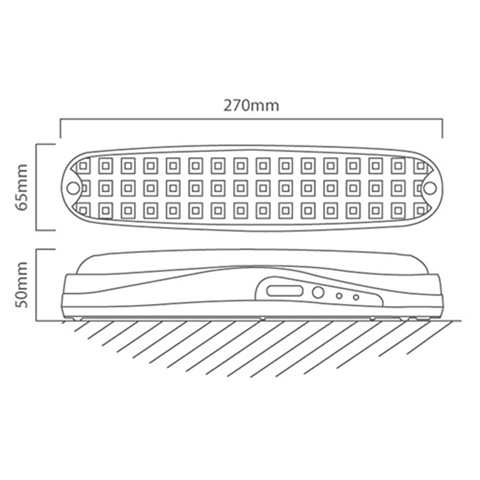 Eurolux FS210 - 3.7V 1.2AH Rechargeable LED Emergency Light 30 LED ...