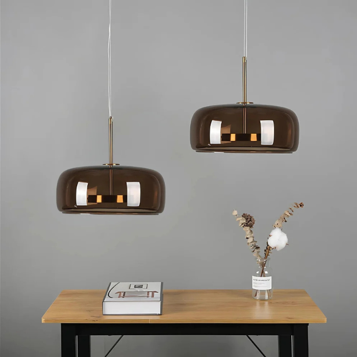 Eurolux P1336 The Pillbox Pendant Coffee LED 6w | Wynberg Lights