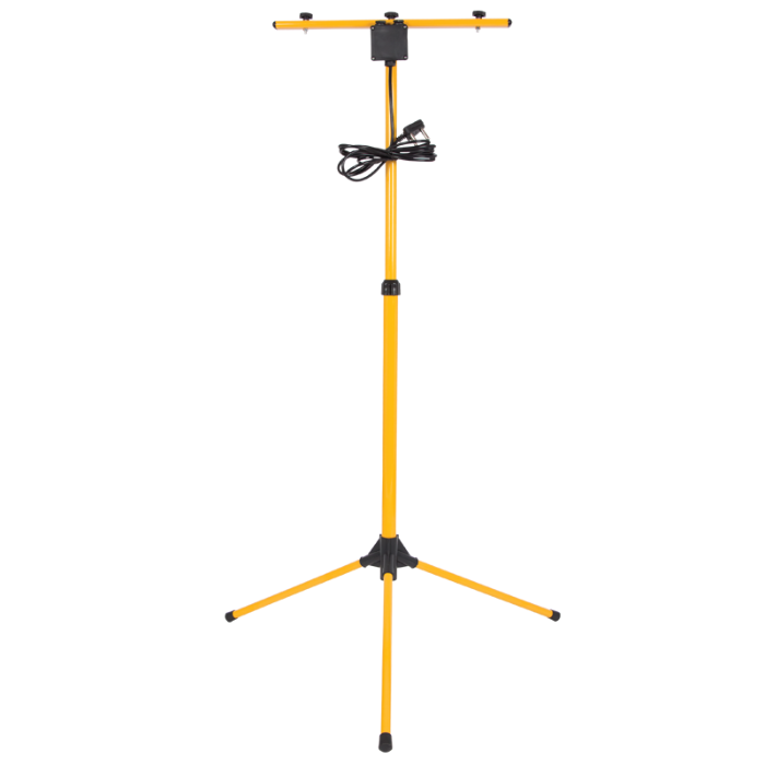 Brightstar FL009 YELLOW/BLACK Two Head Metal Floodlight Stand