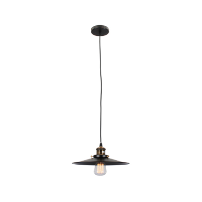 EUROLUX Farmhouse Pendant 260mm Black