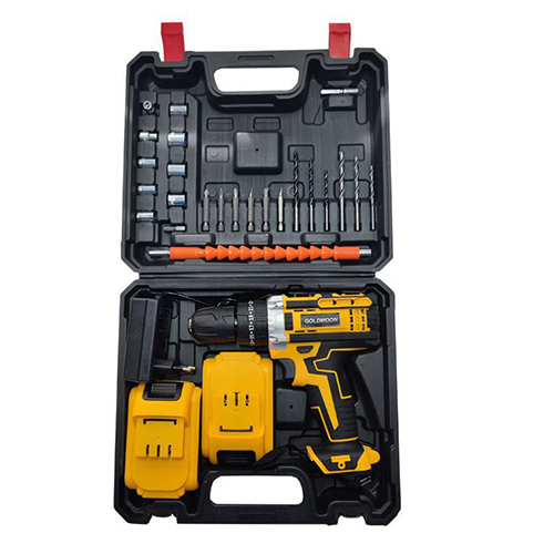 JG0620 Electric Drill Set - Powerful 10mm Drill, Two Speed Settings, Lithium-ion Batteries