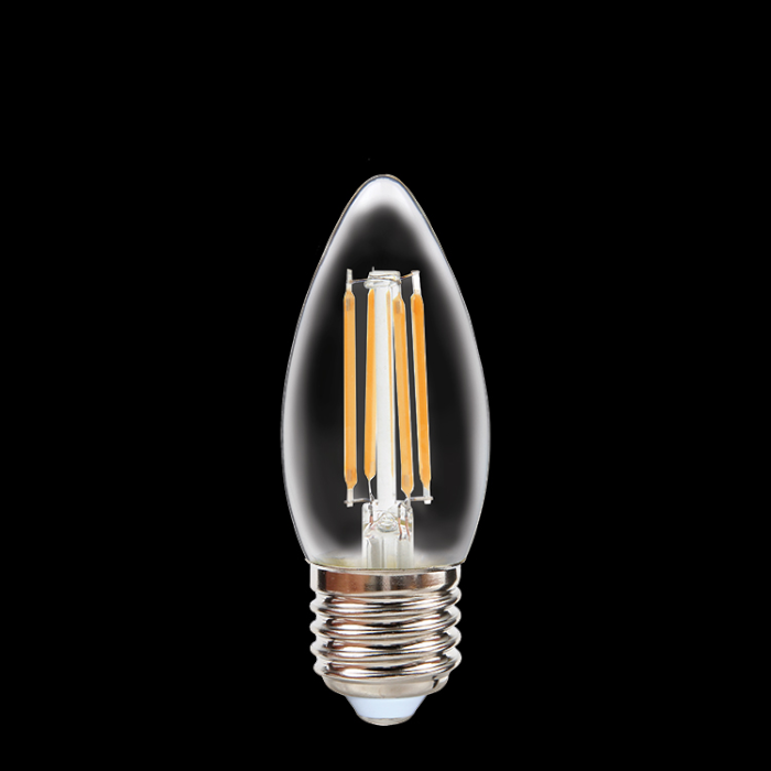 K-Light HX-CB35-4W/WW 240v 4W E27 LED Filament Candle Bulb