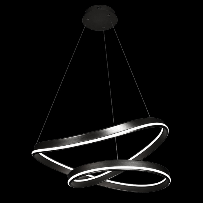 K-Light K-LED-483/BL 230v 80W LED Black Celestial Pendant