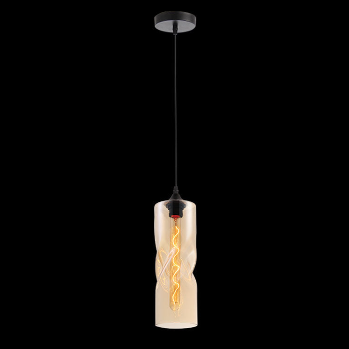 K-Light W-KLCH-2175/SM 230v 40W Twisted Glass Pendant