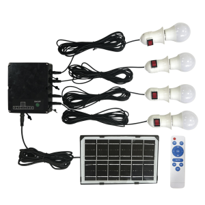 Bright Star LS033 SOLAR Outdoor Solar Kit with Solar Panel, LED Bulbs and Remote Control