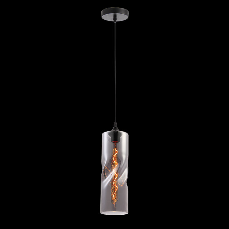 K-Light W-KLCH-2175/SM 230v 40W Twisted Glass Pendant