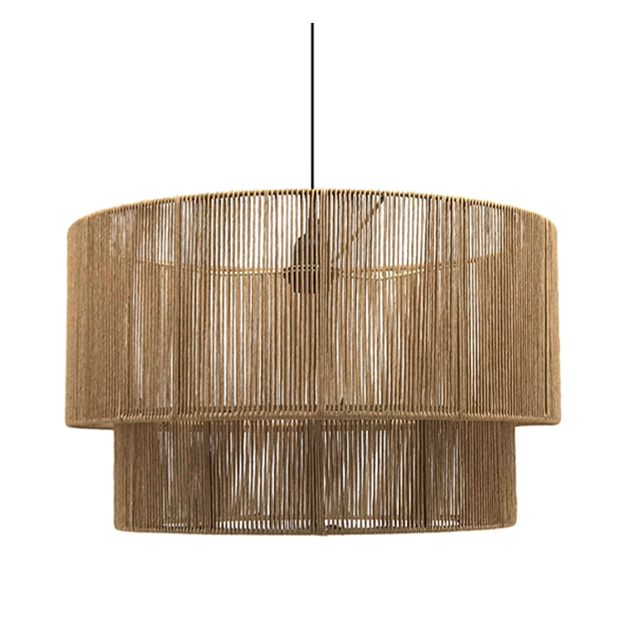 NB10234B Marshall Pendant - Rattan Cane Natural Designer Pendant