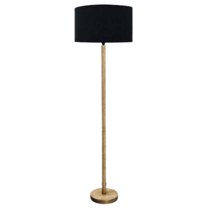 NB NBA284 Wood Stem Floor Lamp