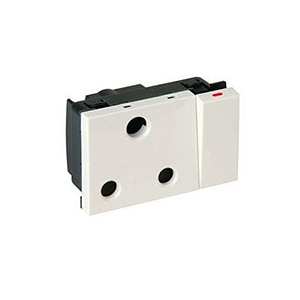 Onesto Matrix MXM-P001H - Large 16A Single Switched Socket Outlet Horizontal Module