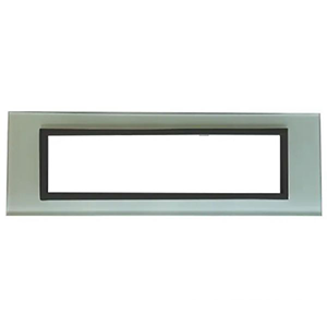 Onesto Matrix WGB-MXC-1008 8-Lever White Glass+Black Bezel Cluster Wall Box