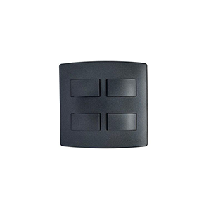 Onesto Trinity BK-TS4041 4x4 16A 4 Lever 1 Way Switch Black