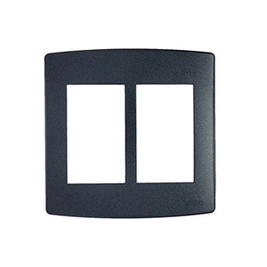 Onesto Trinity BK-TS4061Y 4x4 6 Lever Cover Plate & Yoke Horizontal Black