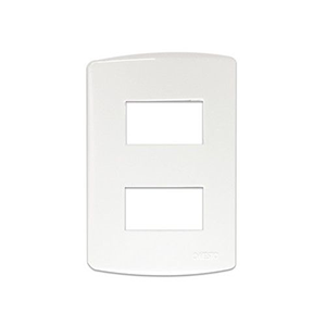 Onesto Trinity TS2021Y 4x2 2 Lever Cover Plate & Yoke Horizontal White