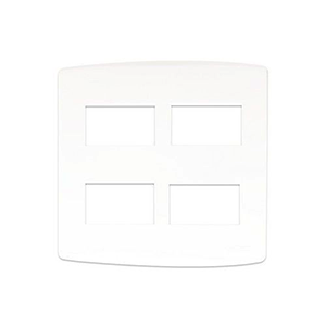 Onesto Trinity TS4041Y 4x4 4 Lever Cover Plate & Yoke Horizontal White