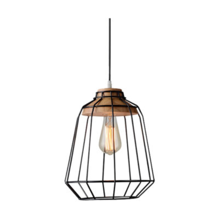 SYNERJI INDOOR METAL PENDANT MATT BLACK SYIPN02MBKES