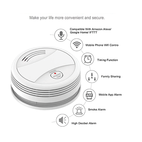 Smart Tech SWWFSS01 - Smart WiFi Smoke Detector