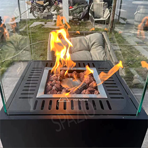 Spazio Firecube - FC.155 Firepit - Black