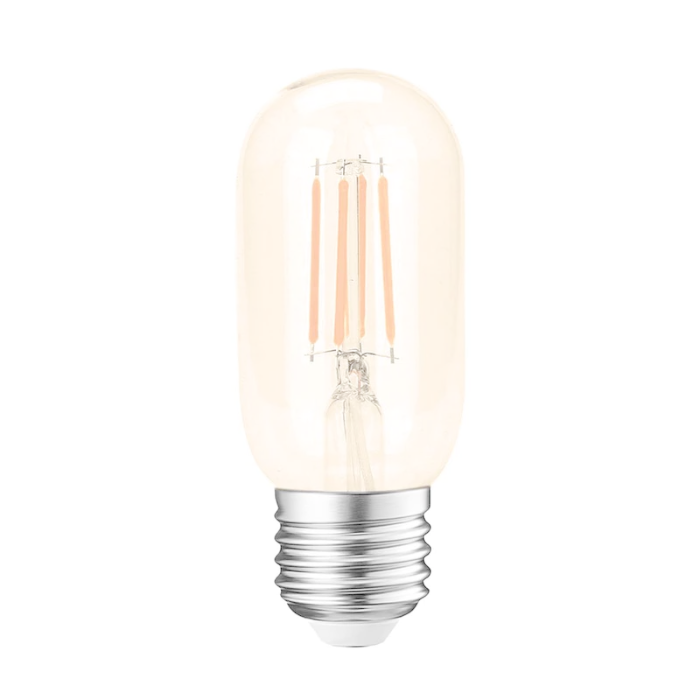 BD T45 4W LED FILAMENT Tubular Bulb in Amber Glass