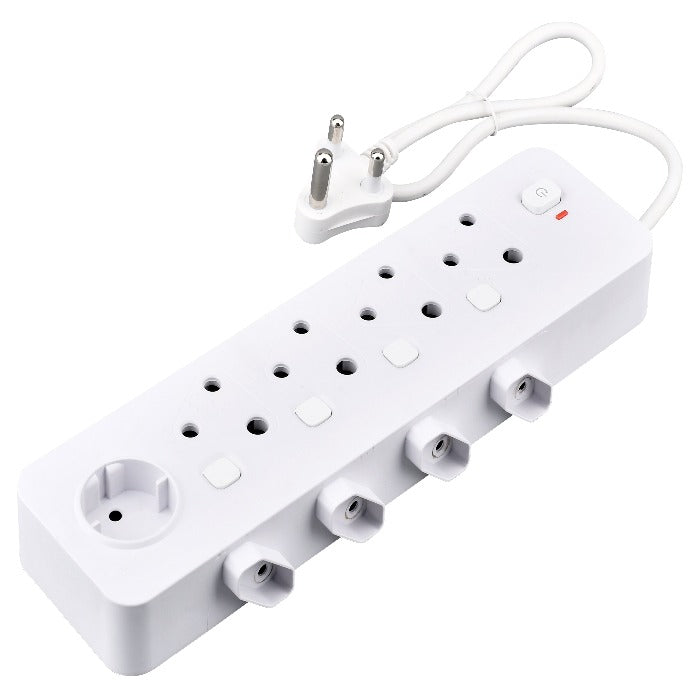 16A SWITCHED MULTIPLUG 09K WHITE