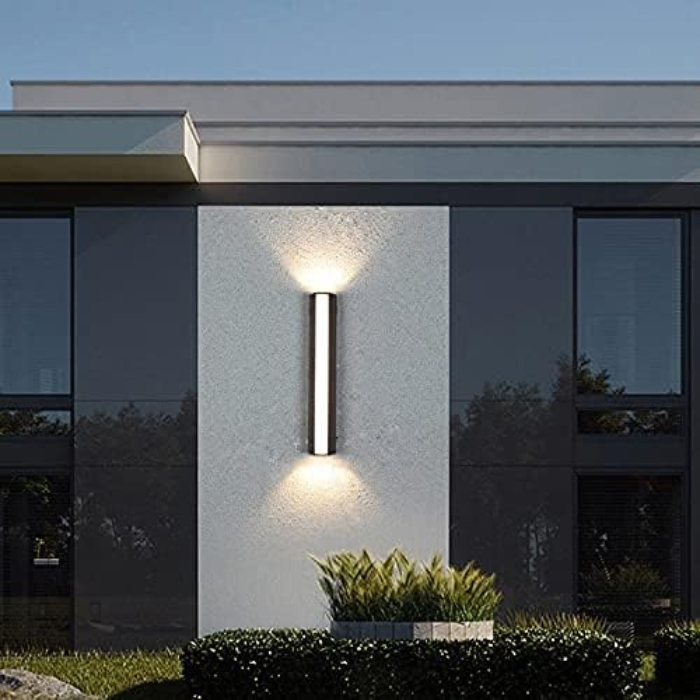 Eurolux 0646 Neviano Outdoor Wall Light Black Height 380mm