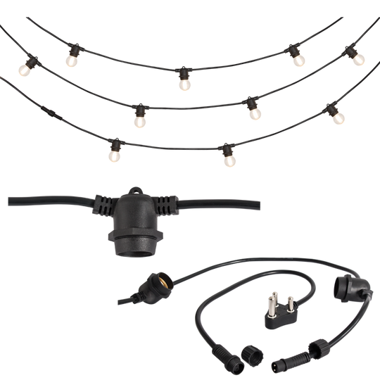 Brightstar Wsc008 Black Outdoor String Lights Ip65 Buy Online