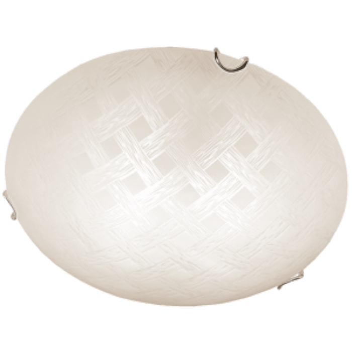 Bright Star CF3404 CHROME Frosted Patterned Glass Ceiling Fitting
