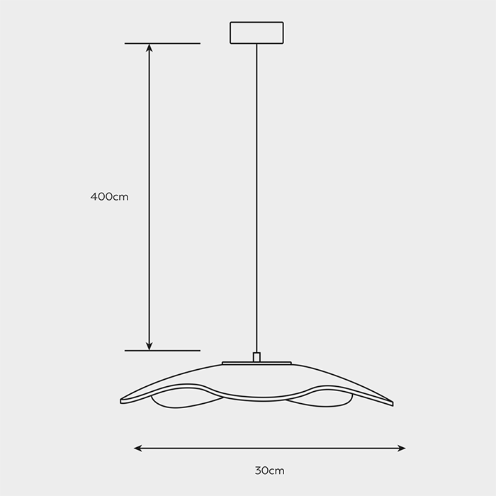 Dark Lighting Ameba Perspex Pendant Light