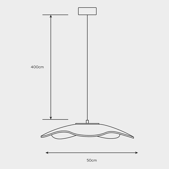 Dark Lighting Ameba Perspex Pendant Light