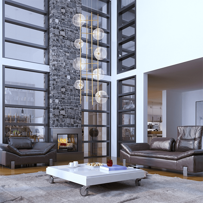 Solid Light Element Dark Lighting Elements Vertical Pendant Light | Buy Online | Wynberg Lights