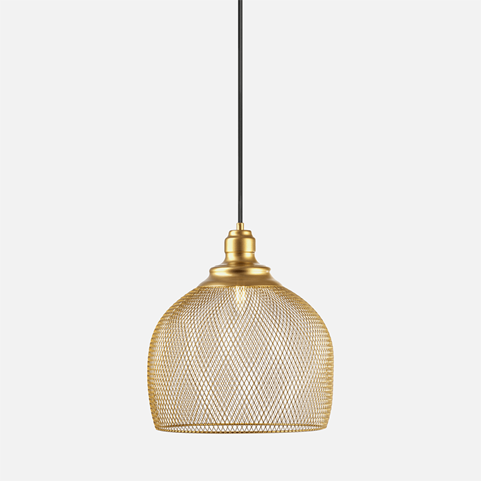 Dark Lighting Mesh Pendant Light