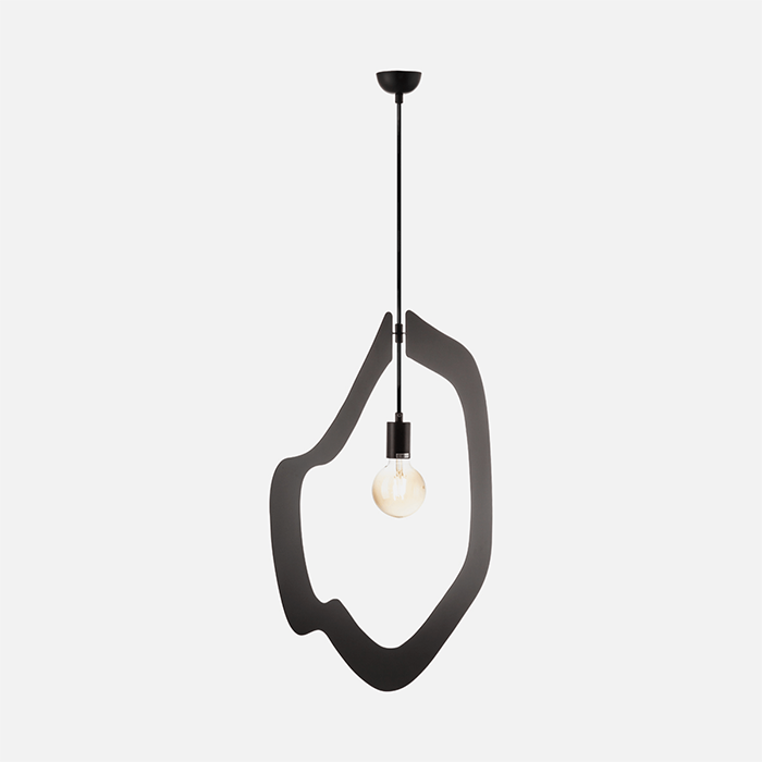 Dark Lighting Outline Pendant Light