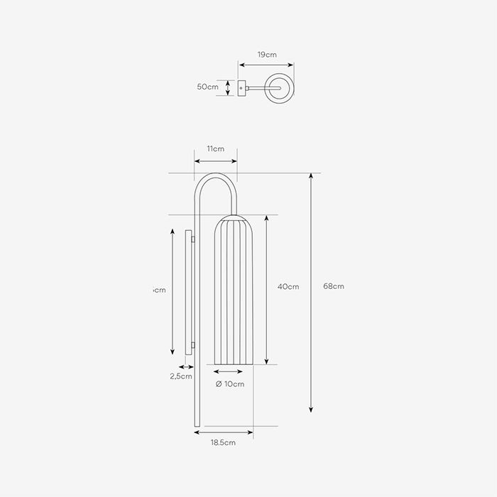 Dark Lighting Pret Wall Light