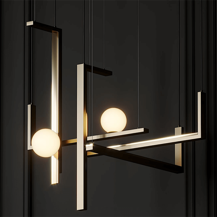 Dark Lighting Tetris Pendant Light